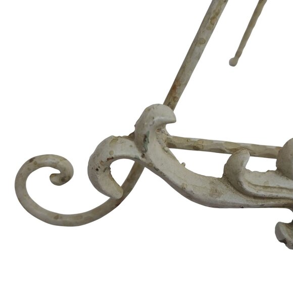 Vintage Metal Ornate Easel Book Bible Art Stand 13" Tall - Picture 5 of 10